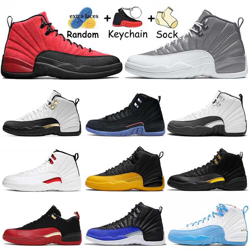 

With Socks 2022 Stealth 12s Basketball Shoes Jumpman 12 Hyper Royal Playoffs Royalty Taxi Flu Game Twist Utility Low Easter Mens Trainers Dark Concord Wings Sneakers, 36 40-47 class of 2003