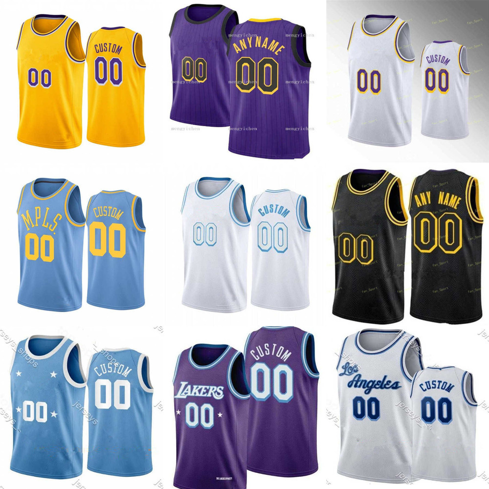 

75th Custom MEN Jersey Womn Youth LeBron 6 James Anthony 3 Davis Los Angeles''Lakers''Basketball Jerseys, Color