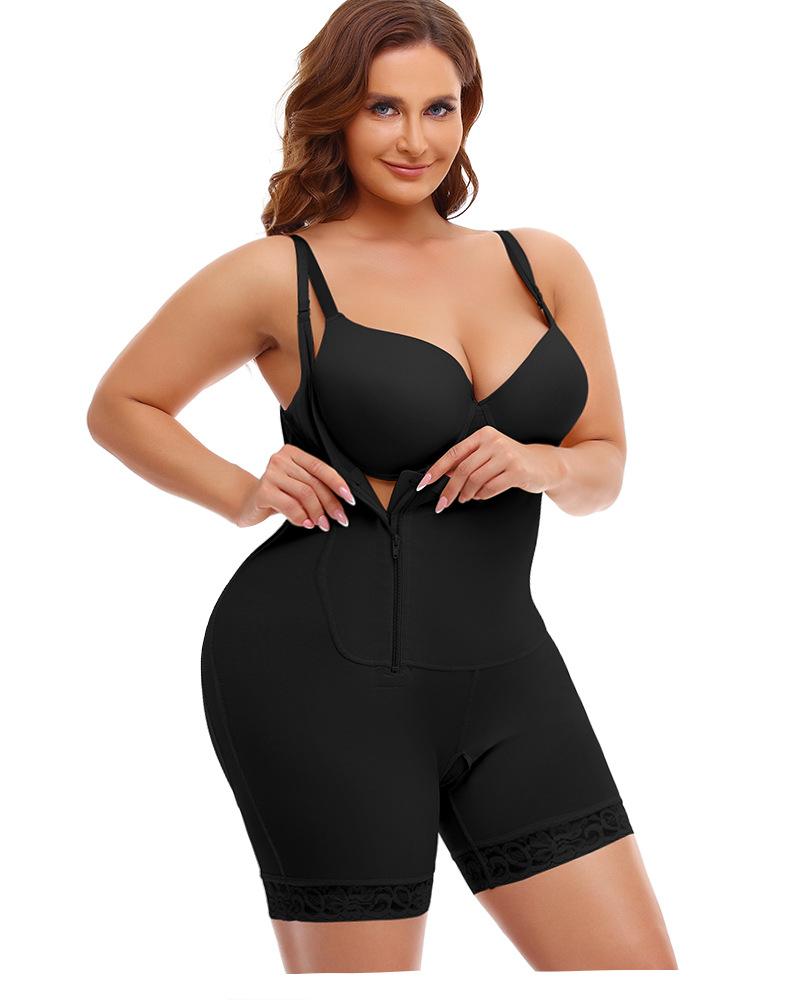 

Women's Shapers Women Full Body Shaper Reductive Compression Bodies Belly Sheath Waist Trainer Hip BuLifter Pants Bodysuit Woman ShapewearWo, Black