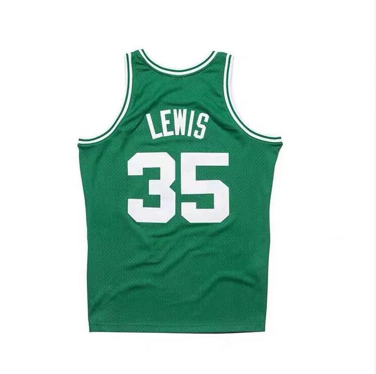 

Stitched Reggie Lewis basketball Jersey S-6XL Mitchell & Ness 1987-88 Mesh Hardwoods Classics retro version Men Women Youth jerseys, Stitched jersey