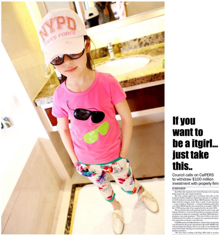 

T-shirts 2022 Summer Fashion Print Girl Boys Children Baby Blouse Kids Clothes Cotton Tees Toddler TshirtT-shirts, Red