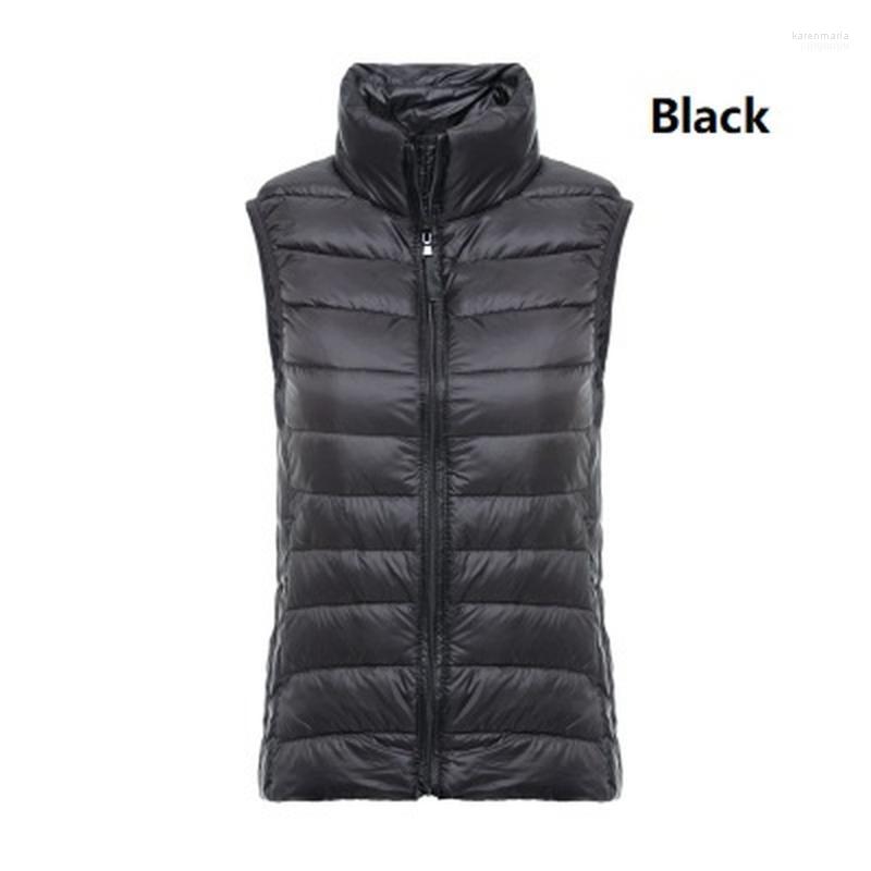 

Women's Down & Parkas ZOGGA Women Winter Coat Sleeveless Vest Slim Solid Lady Jacket Tank Top Warm Clothes Casual Parka 20221 Kare22, Lake blue