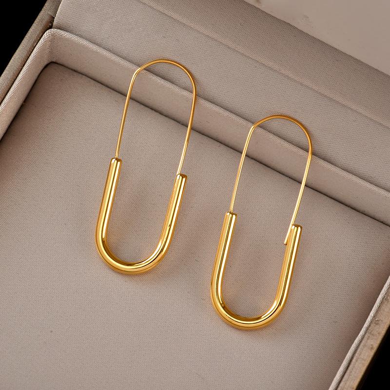 

Dangle & Chandelier Design Paper Clip-shaped Ear Hooks Drop Earrings For Woman Halloween Party Womans Gothic Girls Fashion JewelryDangle