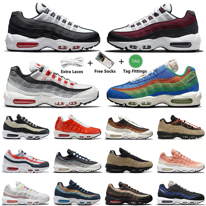 

2022 With Socks Women Mens 95 95s Running Shoes Sneakers Iron Wolf Grey Dark Army Hot Pink white black off Bordeaux Khaki Total Orange Sport Trainers Sneakers Size 46, 20 40-46 13