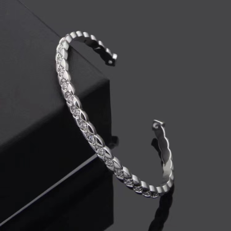 

silver bracelets designer jewelry womens bangles fashion diamond stainless steel superior quality Chirstmas Valentines Thanksgiving Day 18K Gold Bracelet