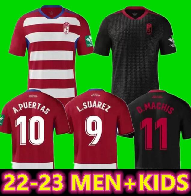 

camiseta Granada CF soccer jerseys 22 23 A.PUERTAS L.SUAREZ D.MACHIS Granada football shirts Men kids kit M.AREZO Domingos Duarte ARIAS SORO jersey 2022 2023