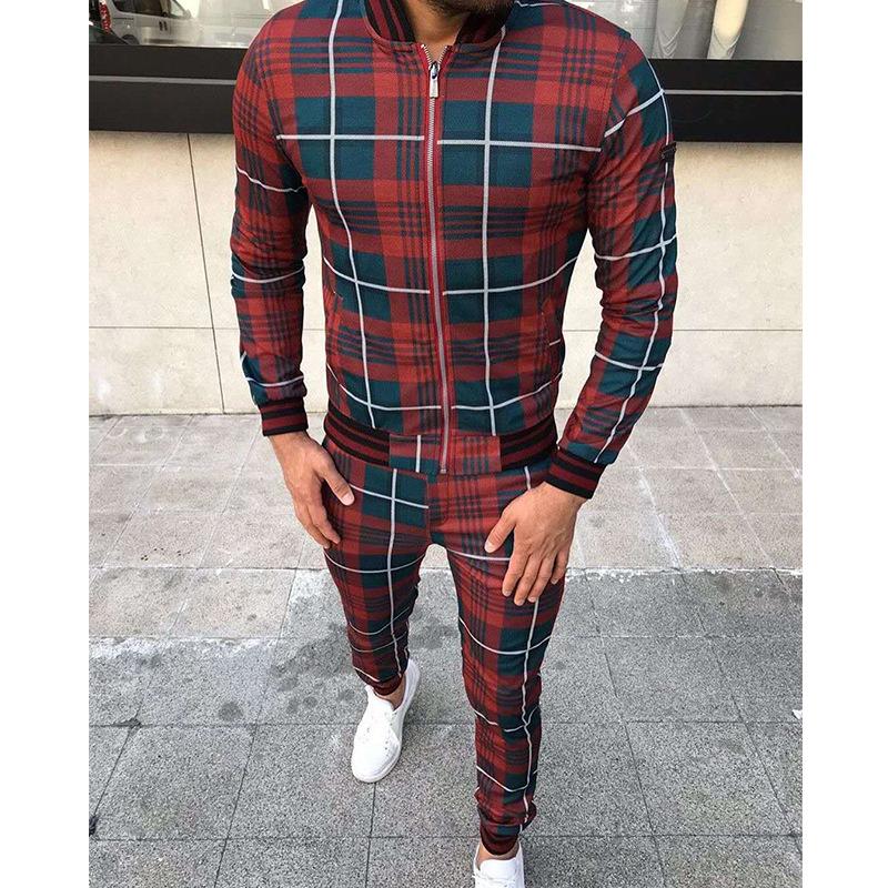 

Men's Tracksuits Gentlemen Tracksuit Set Jackets Sets Men Zipper Suit Mens Fashion Sportsuit Sweatshirts Sportswear Jacket PantMen's, A3
