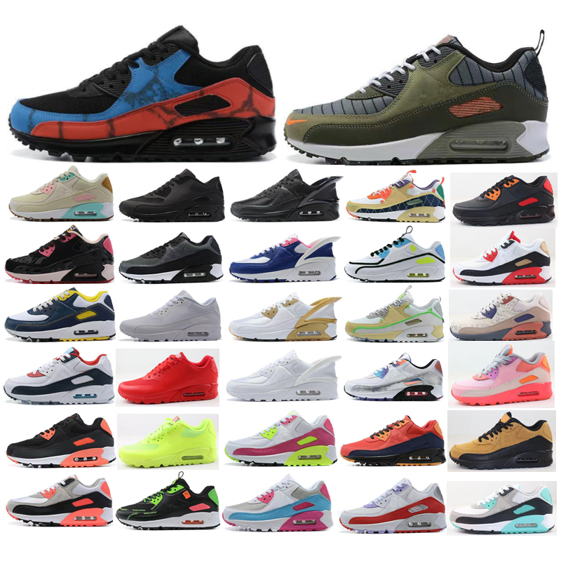 

2022 Fashionest 90s Designer Running Shoes white gum turf orange USA Future laser blue Barely Rose triple black cool grey UNC men women Sneakers, Box