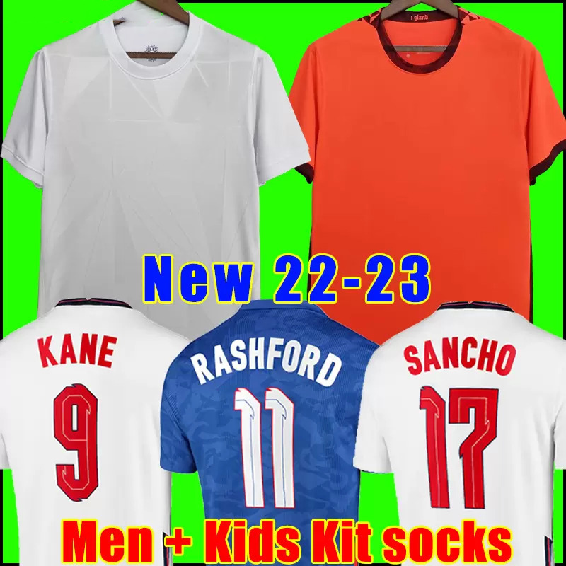 

2022 2023 ENGLAND KANE Men Kids soccer jersey FODEN STERLING RASHFORD MOUNT SANCHO HENDERSON 22 23 national football shirts man youth child kit sets uniforms, Adult 22-23 home