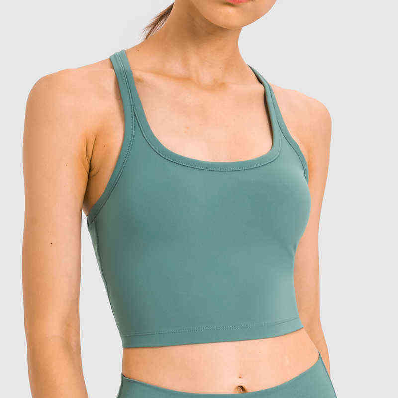 

MaiJiaKa Women Padded Sports Bra Buttery Soft Racerback Crop Tank Top Medium Support for Workout Fitness Running Yoga T220725, Pink
