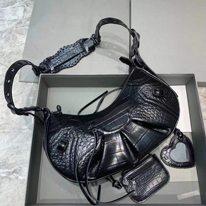 

5A+top quality Le Cagole designer shoulder bags classic fashion underarm bag women clutch genuiner leather tote handbags with box, Yellow