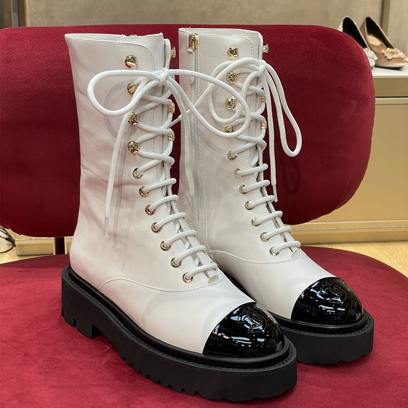 Nouvelles bottes de milieu de bottes de la mode classique de mode de mode haut de gamme pour femmes de chaussures en usine
