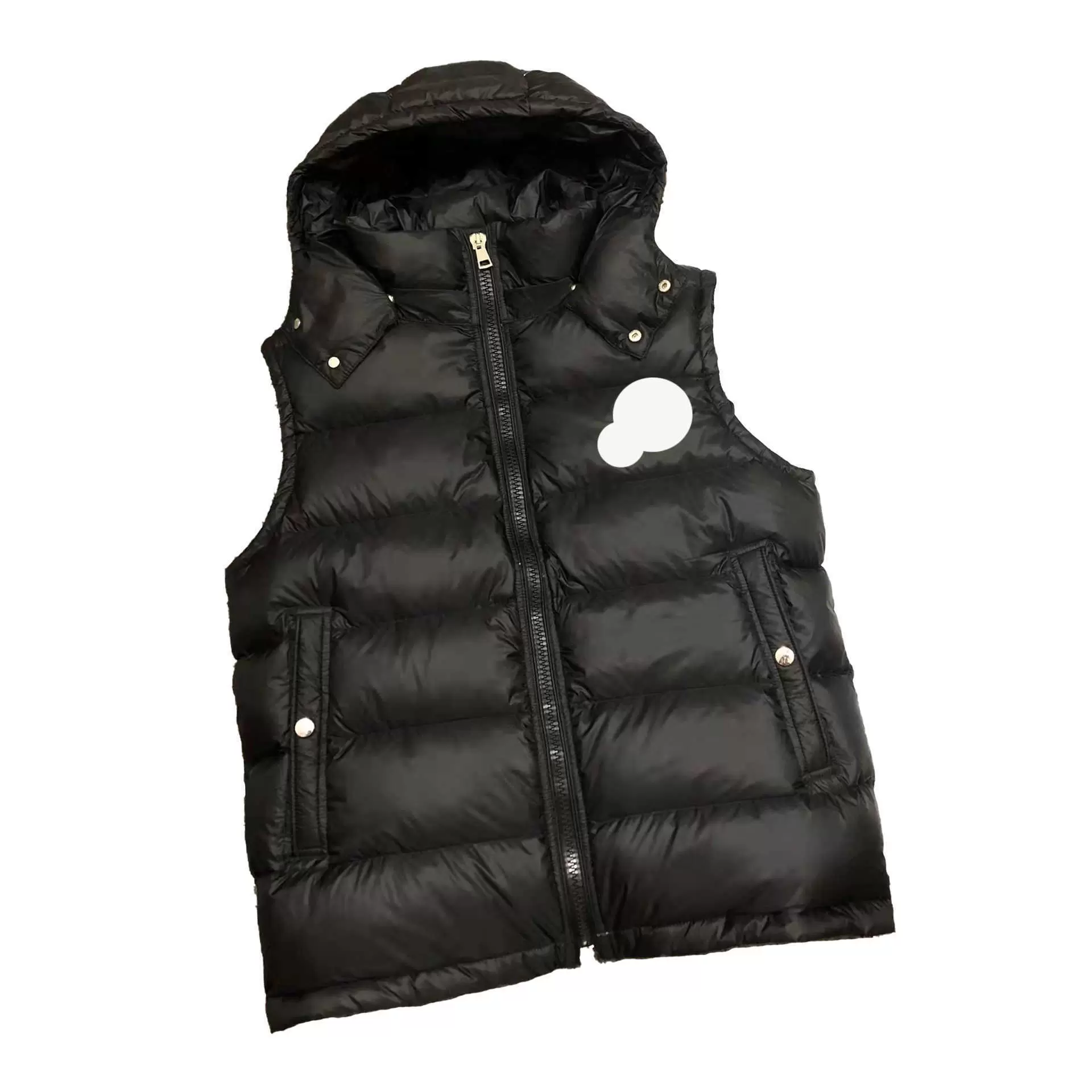 Classical Mens Down Vests French brand Designer Embrodered Double Bandge Style Womens Downs Vest hytr