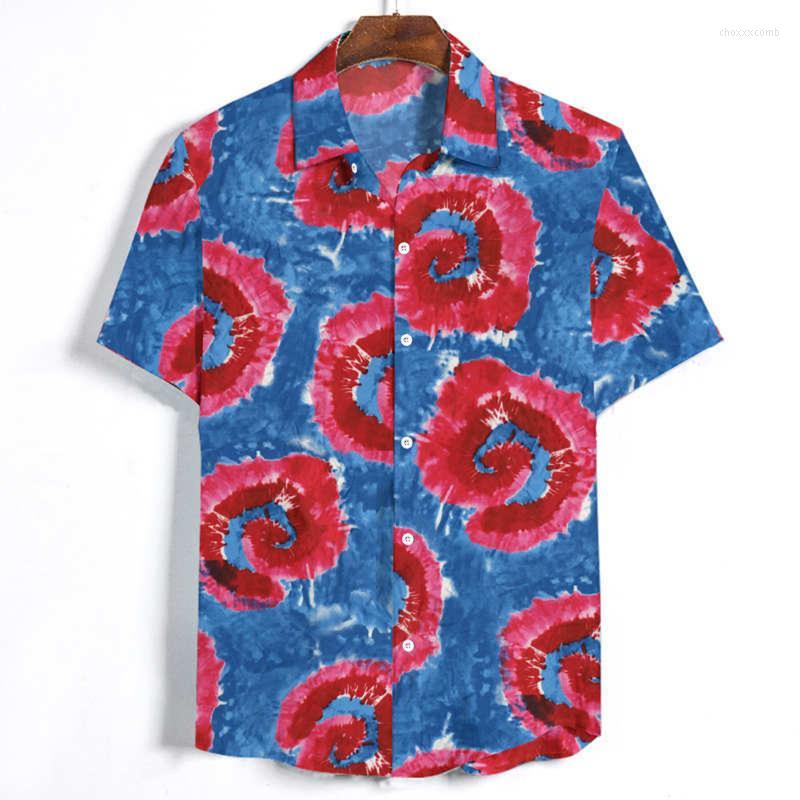 

Men's Casual Shirts Blouses Man Fashion 2022 Elegant Summer Printed Clothing Camisas Para Hombre Manga Corta Shirt Soft #3 Men's, Blue