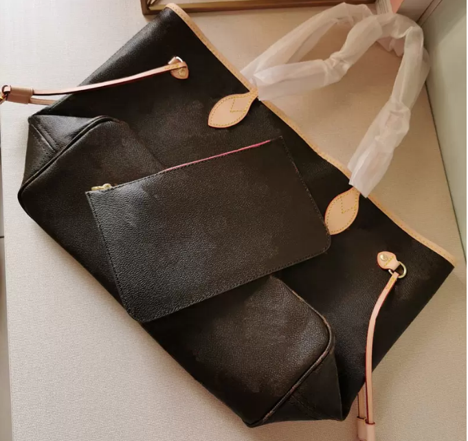 

handbag Shoulder Bags top quality crossbody for Womenes Leather Bag Women Vintage 36-49 2 pieces 2022, Browm flower pink inside