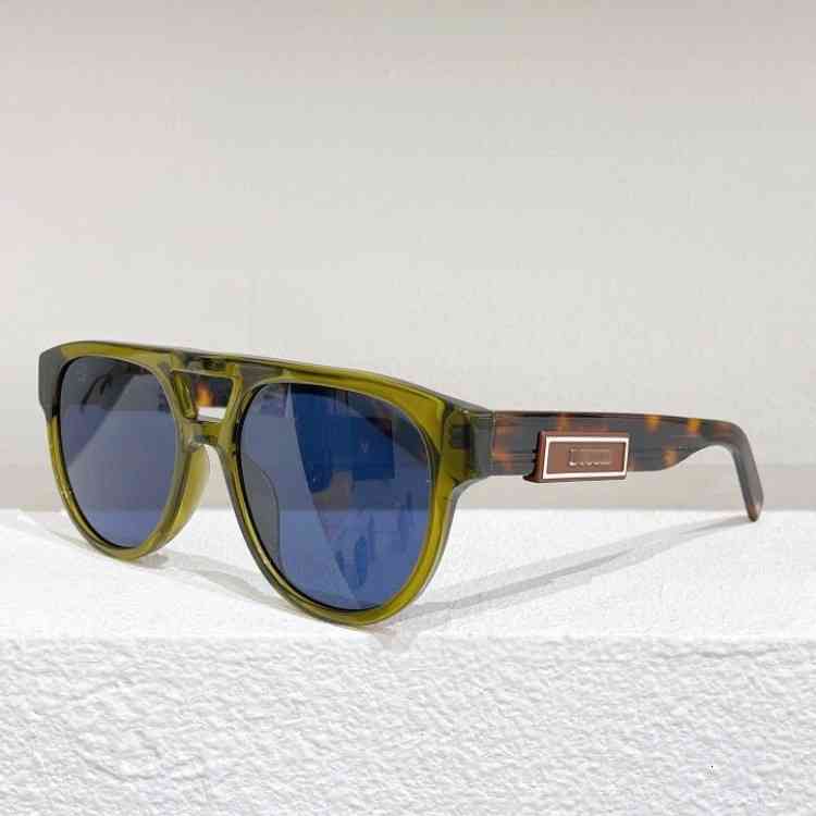 

Sunglasses d-house same Women's round frame personalized printed lens CD