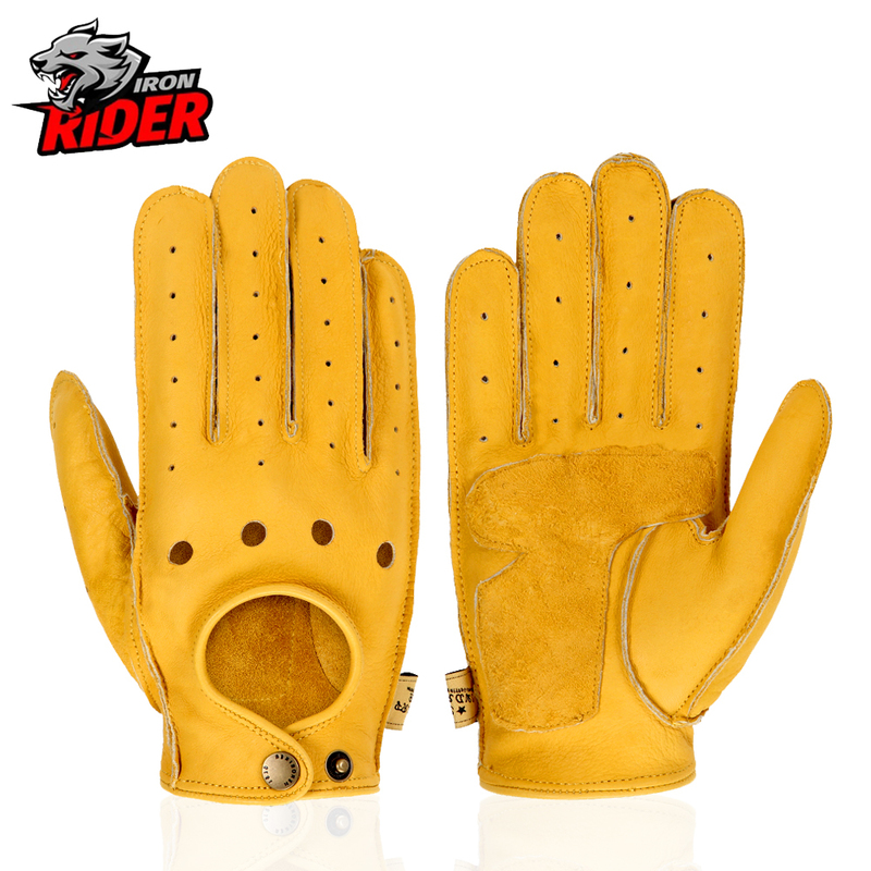

Motorcycle Gloves Genuine Leather Breathable Protective Gears Motobike Anti Fall Touch Screen Motocross Outdoor Sports 220812