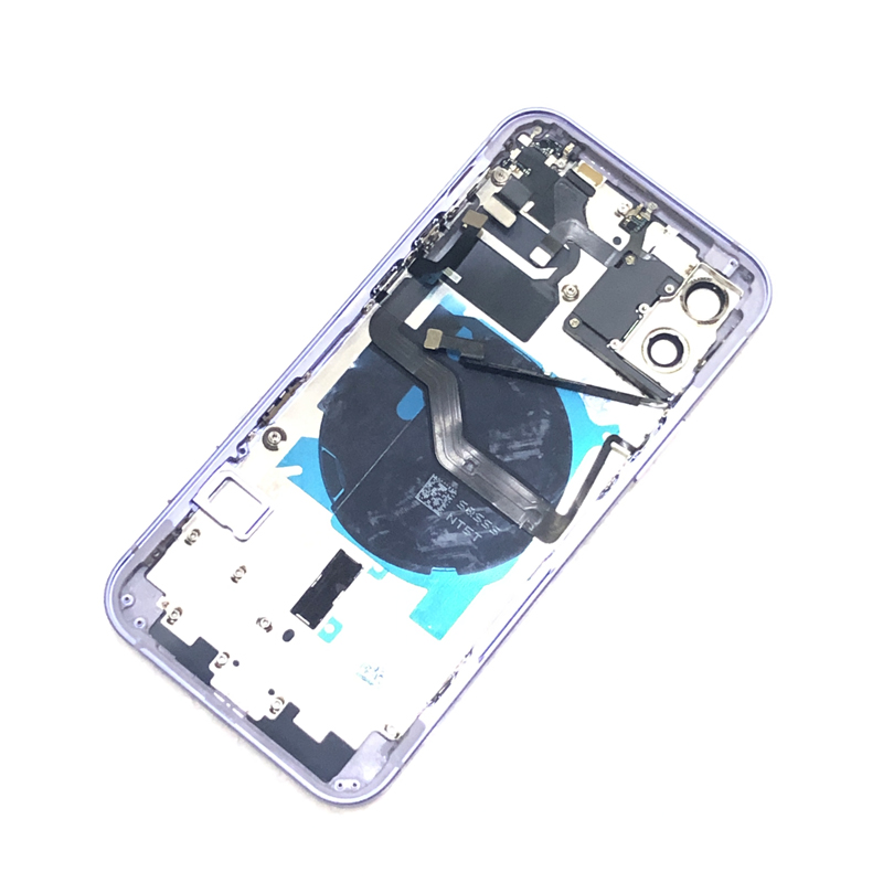 

Cell Phone Housings Assembly Compatible For iphone 12 Back Housing Integrated House Covers Assembly Replacement With Camera Lens and Little Parts Installation Red
