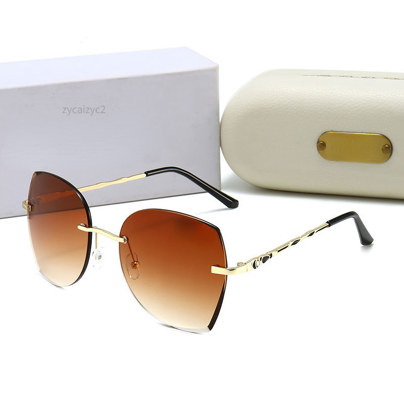 Designer Ladies Fashion Classic Cut Edge Sunglasses Outdoor Sports Vacation Tendance de voyage Luxure Brand Millionaire Aviator