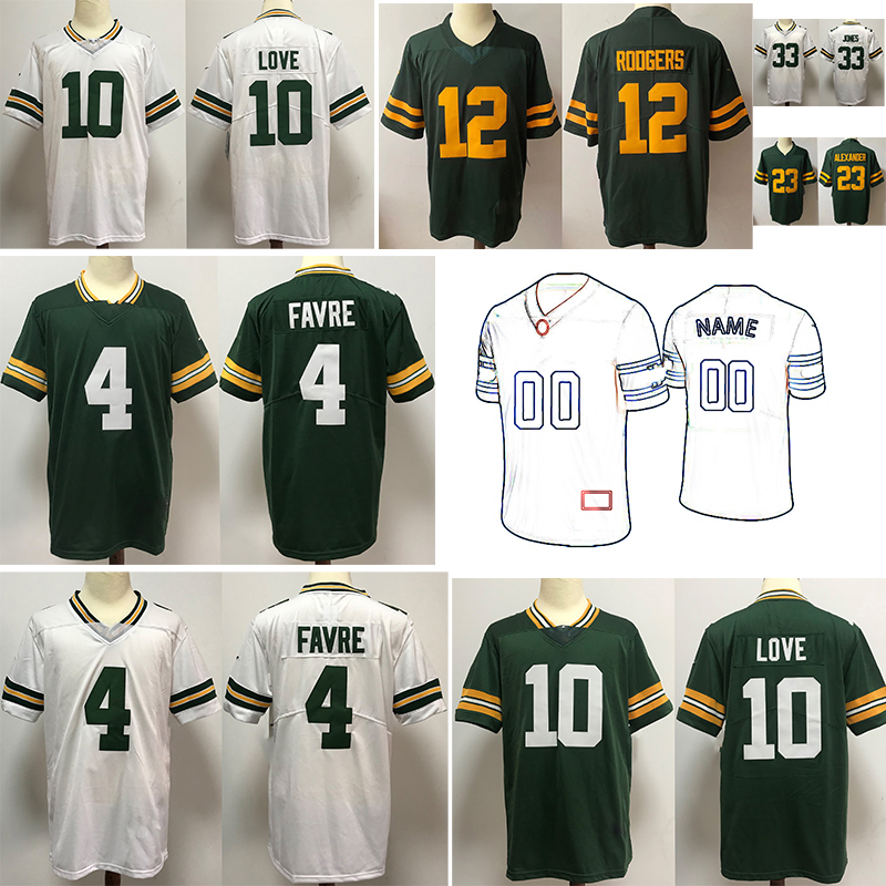 football Jerseys Mens Outdoor short-sleeved high quality design 4 FAVRE 10 LOVE Rugby uniform clothing comfortable clothing customization team na