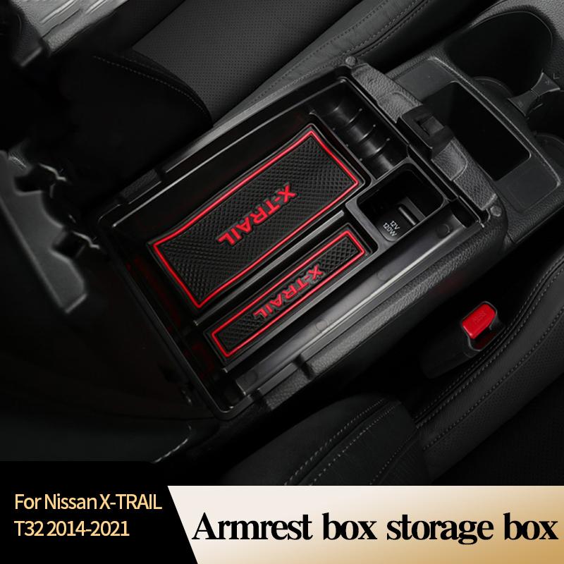 

Car Organizer Armrest Box Storage For X-TRAIL T32 2014-2022 ABS Organize Protect Decorative Dust-proof Accessories