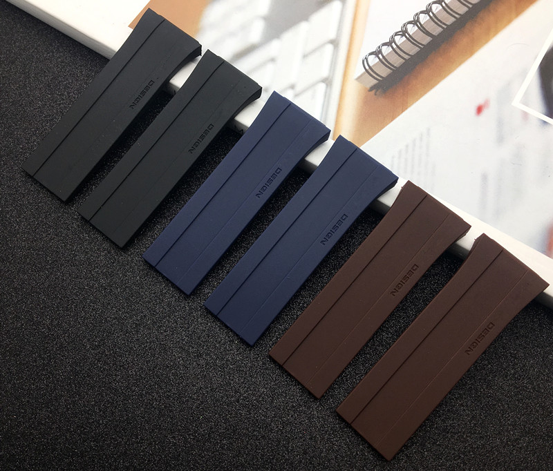 Brand quality Black blue brown 26mm watchband Watch band accessories for Porsche strap P6780 free tools 22mm buckle