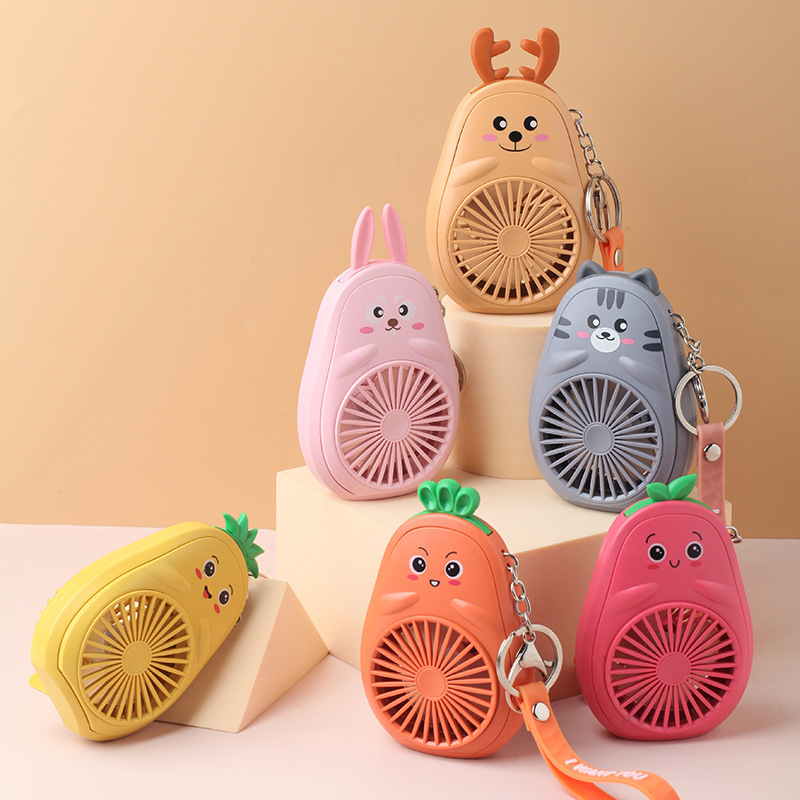 

Mini Fan USB Rechargeable Portable Hand Fan Lazy Temporary Travel Shopping Cooling Air Cooler With Key Chain