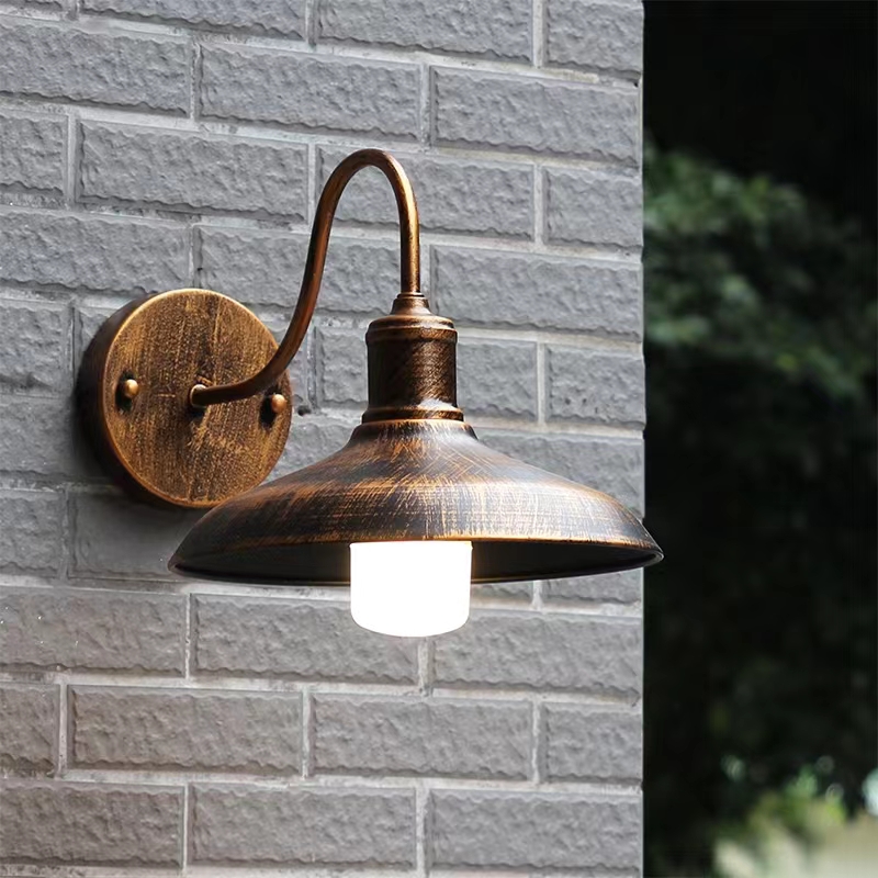 

American Retro Outdoor Waterproof Wall Lamps Industrial Light Balcony Garden Villa Courtyard Outdoor Terrace Aisle Sconces