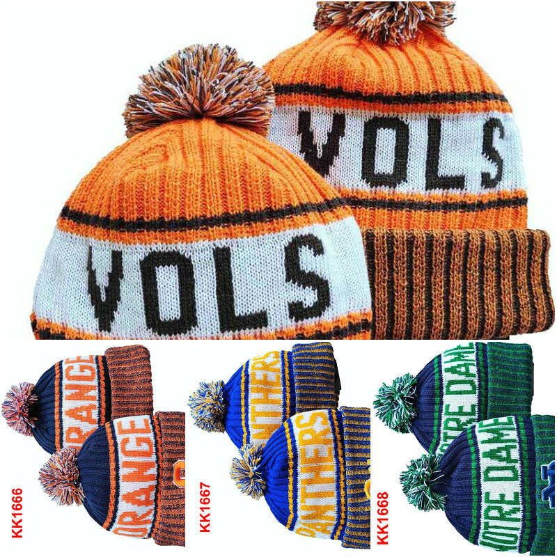 

Men's Tennessee Volunteers 32 Team NCAA Knitted Beanie Cap Women Sport Striped Sideline North USA College Cuffed Pom Beanie Hats Bonnet Beanies Skull Hat, 23
