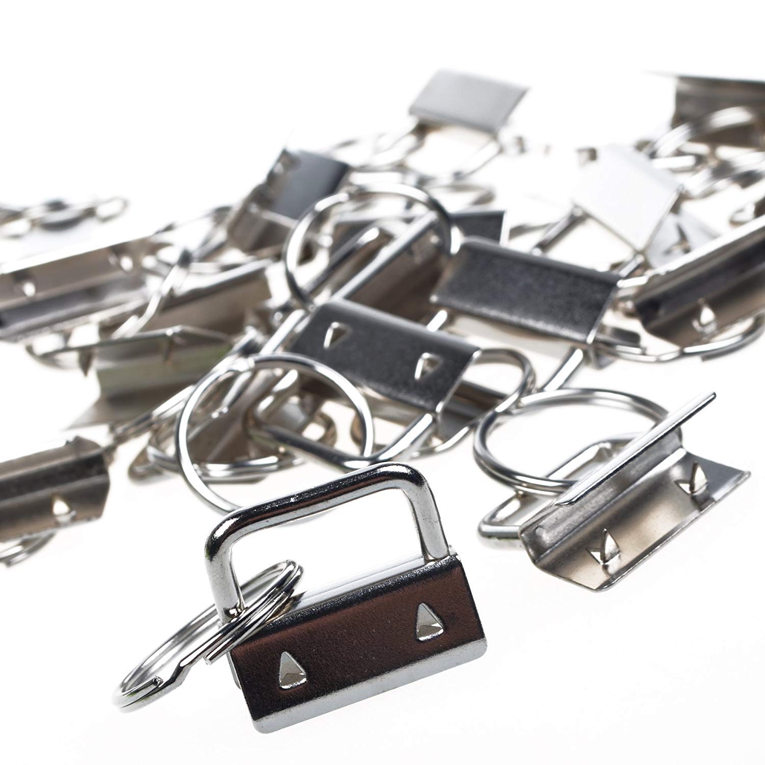 

Key Rings 25sets 1 Inch Fob Hardware/wristlet Sets With Ring ambwY