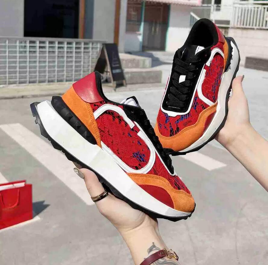 

New men's and women's fashion casual shoes classic designer Lacerunner lace mesh versatile breathable canvas travel essential thick-soled outdoor sneakers size 35-45, Customize