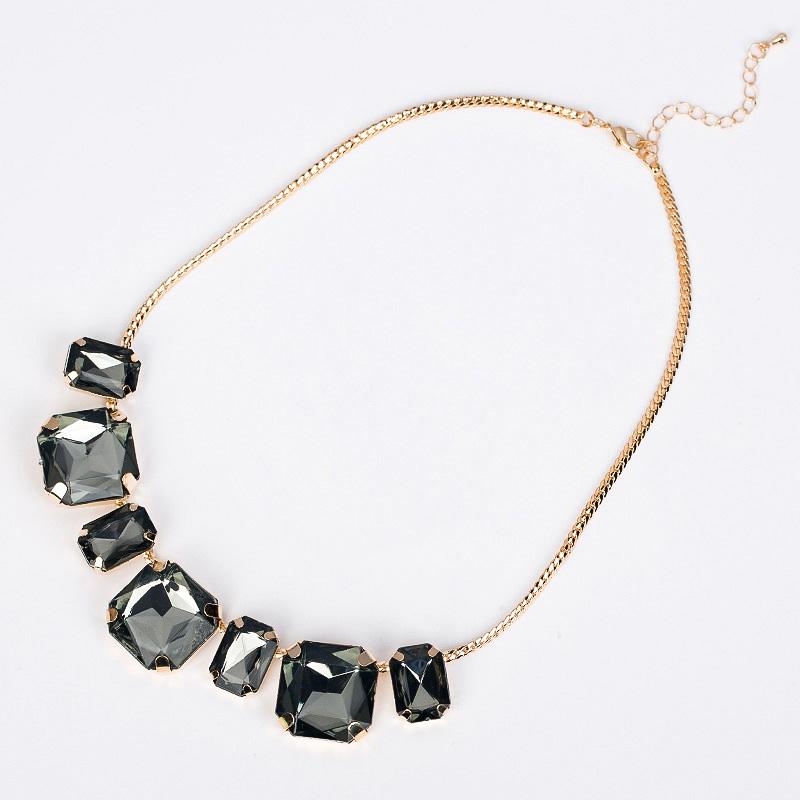

Chokers 1170 Necklace Female Short Design Gem Fashion Vintage Crystal N022