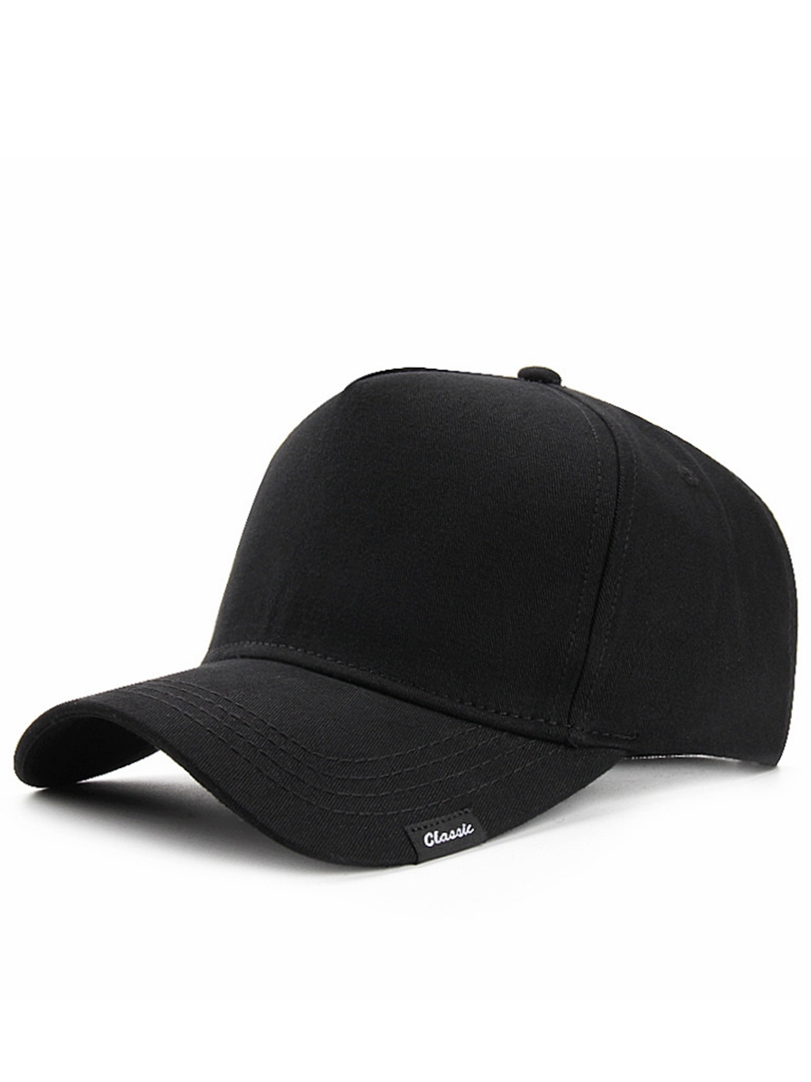 

Man Hard Top Large Sport Cap Male Oversize Cotton Sun Hat Adult Plus Size Polyester Dry Quickly Baseball Caps 56-60cm 60-65cm, Cotton black