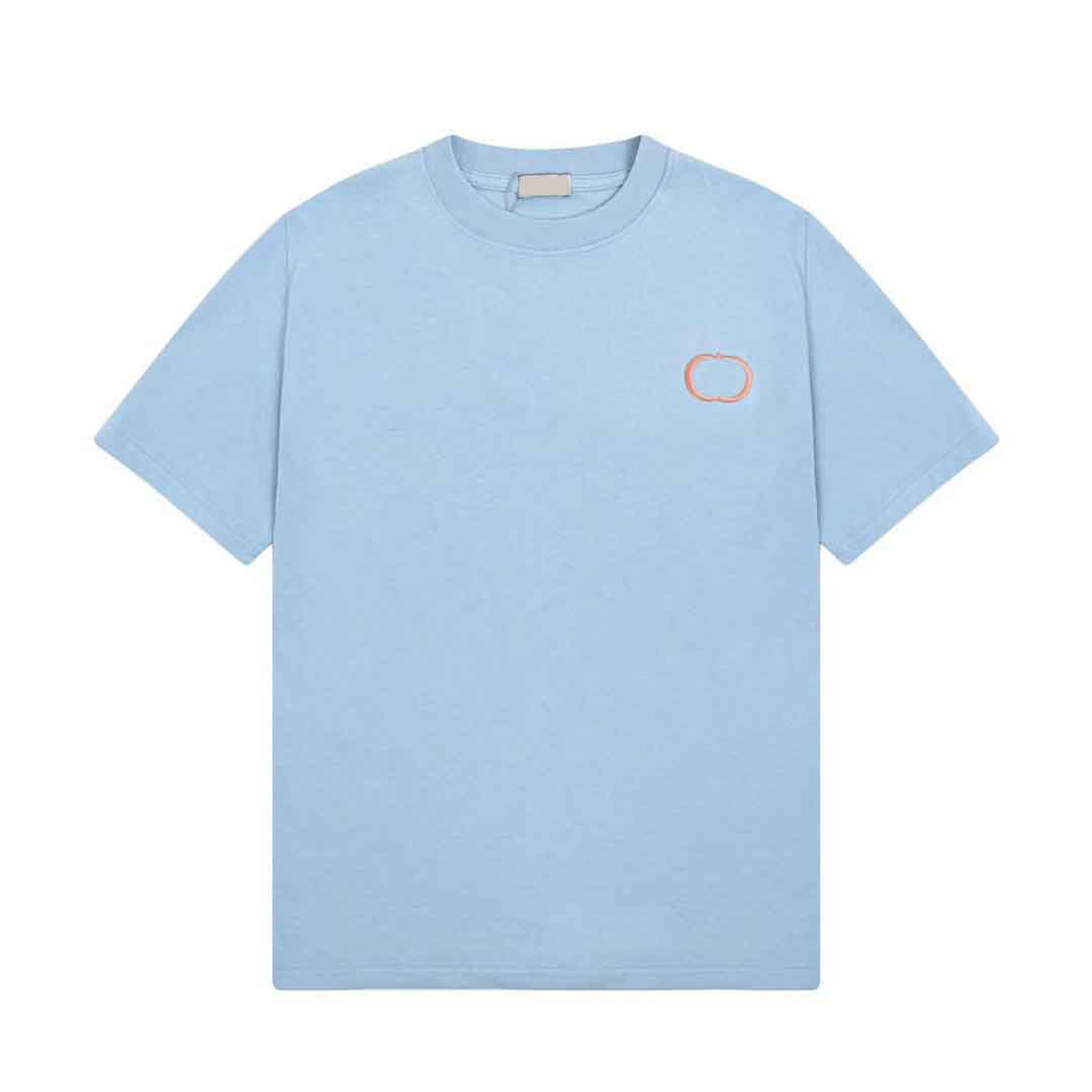 

Men's Plus Tees & Polos Round neck embroidered and printed polar style summer wear with street pure cotton 3e