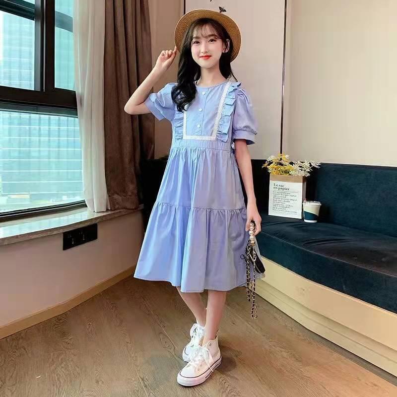 

Girl's Dresses Girls Dress Summer Kids Casual Party Princess Long Costumes Children Clothing Vestidos Teen 6 8 10 12 14 YearsGirl's