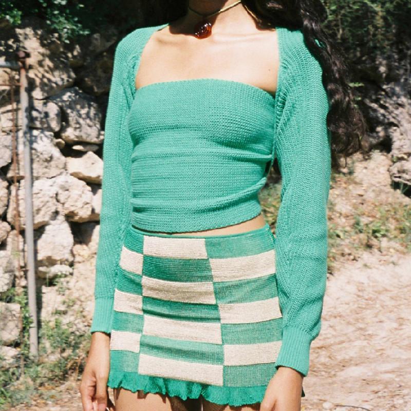 

Women's Sweaters Autumn Wild Sexy Knitted Sweater Long Sleeve Solid Color Square Collar Female Slim Stretch Casual Party Street Pullover Top, Green
