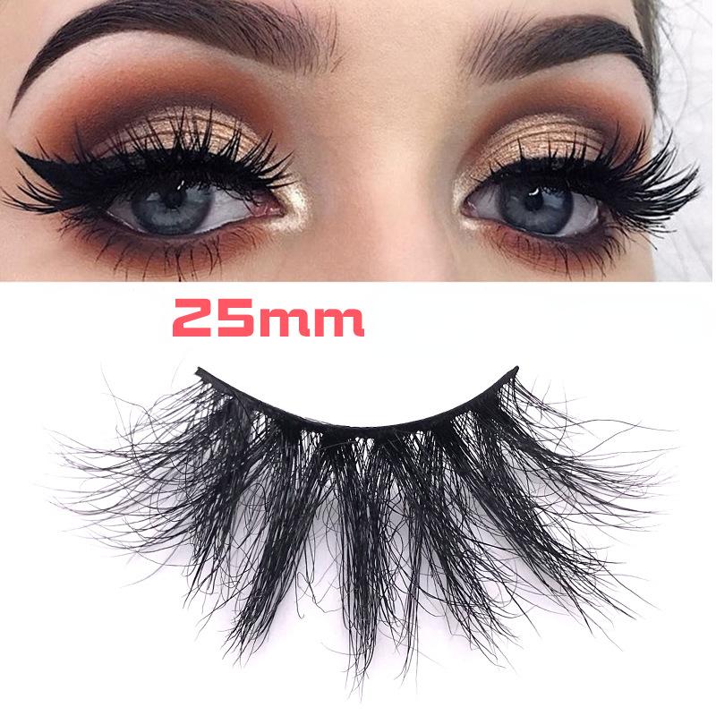 

False Eyelashes 25mm Mink 3D A Pair Of Thick Long EyelashesFalse