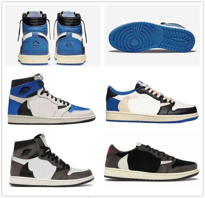 

2022 Authentic Jumpman Basketball Shoes s X 1 High OG TS SP Men Low Shoe Military Blue 1S Sail Black Shy Pink Women Outdoor, No additional box
