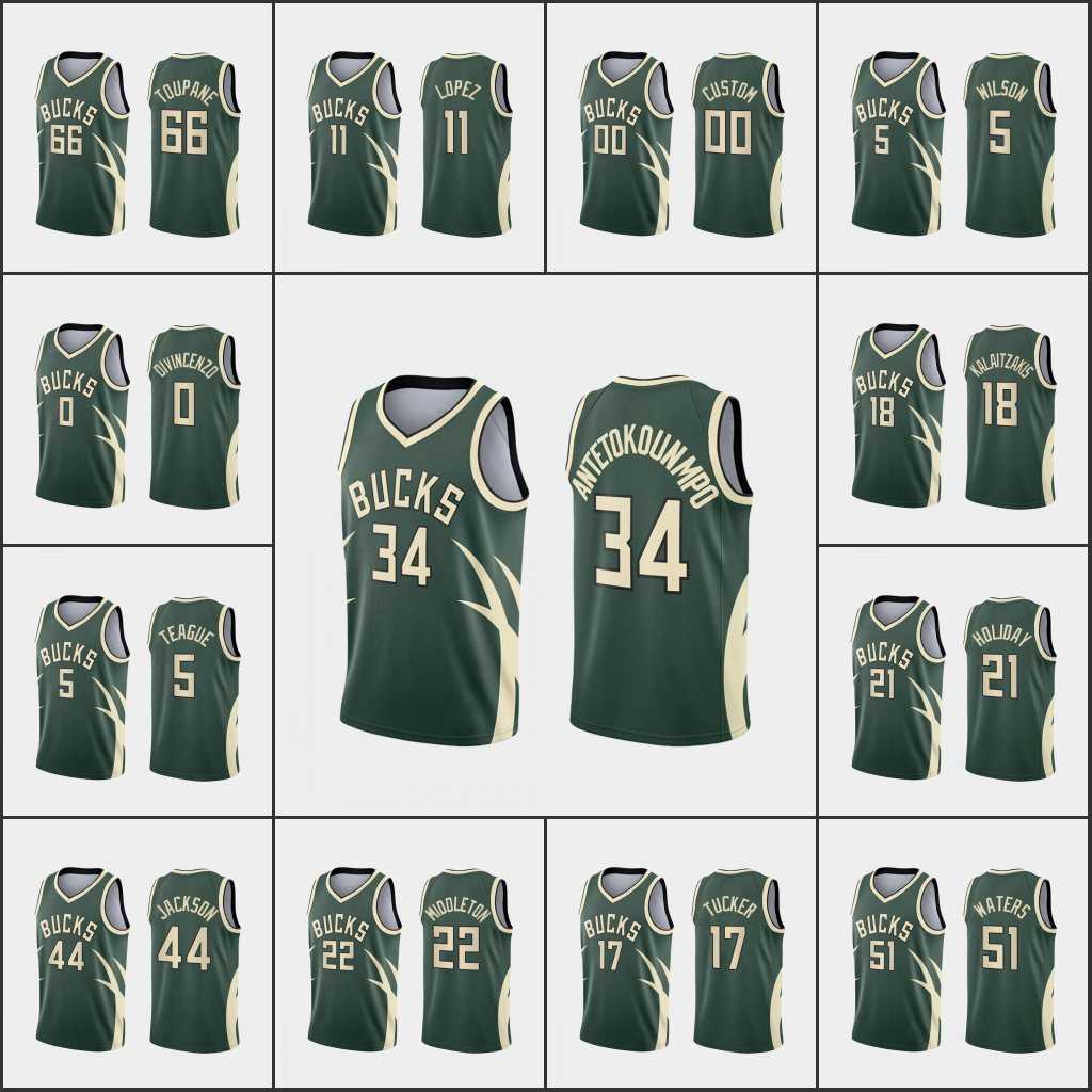

Screen Print 75th Milwaukee''Bucks''Men Giannis Antetokounmpo Khris Middleton Jrue Holiday P.J. Tucker Georgios Kalaitzakis Custom Earned Edition Green, 11