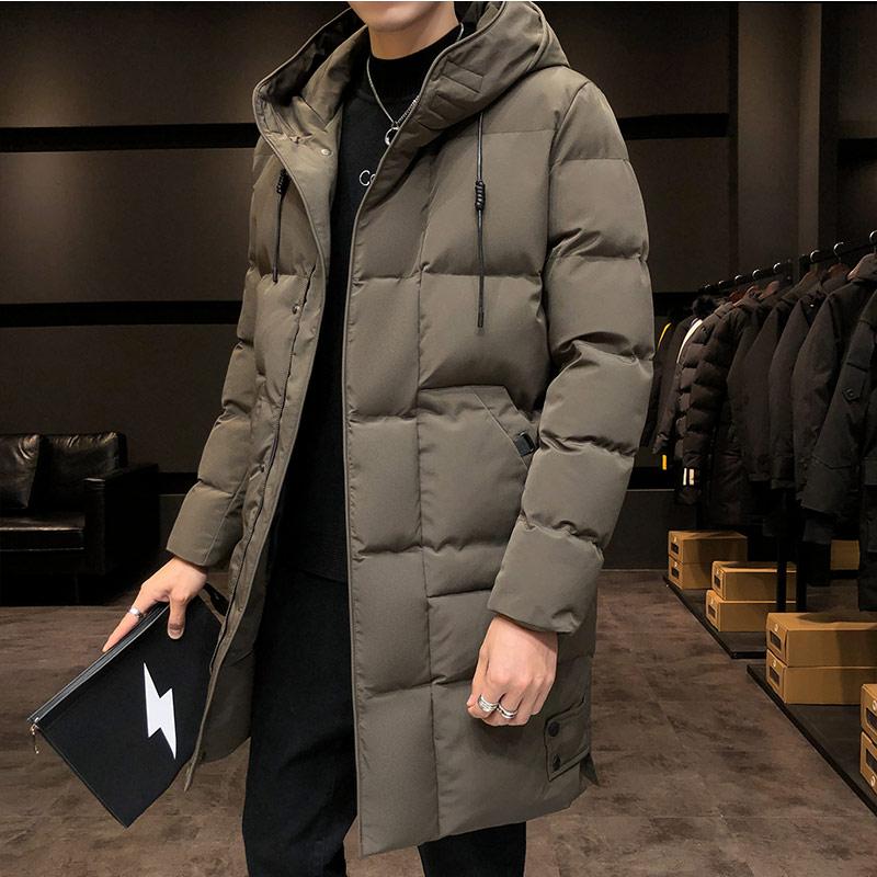 

Men's Down & Parkas Men Winter Jacket Coat Long Style Parka For Hooded Thick Cotton-Padded Male Fashion Casual Coats 5XLMen's, Black