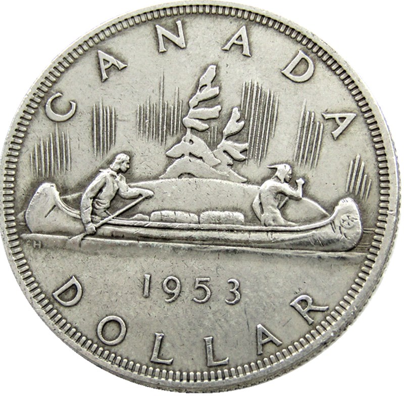 

(1953-1963) 10PCS Date For Chose Canada 1 dollar Craft ELIZABETH II DEI GRATIA REGINA Copy coins nice home Accessories Silver Coins