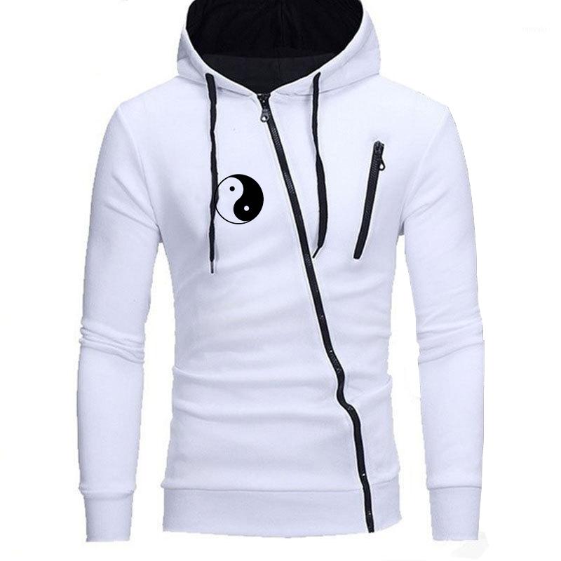 

Fashion Oblique Zipper Pocket Patchwork Fleece Hoodie Sweatshirt Streetwear Men' Hip-hop Casual Pullover Hooded Top Hoodies & Sweatshirts