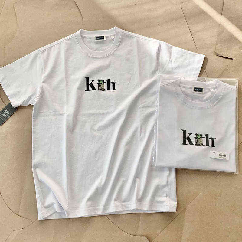 

Designer t shirts for men Kith Diamond Short Sleeve plain black T-shirt fashion Clothing Brand Round Neck Slim Social Spirit Guy Half Man 00048, White