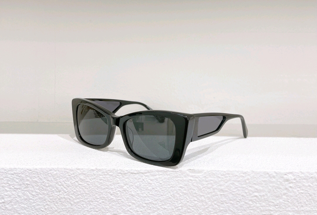 

Women Summer Cat Eye Sunglasses Black Grey Lens Square Shape Sun Glasses 5430 UV Eyewear with Box