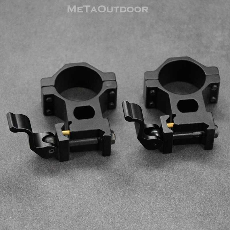 

Picatinny Weaver Quick Release Detachable Mount With 30mm Tube Ring For Rifle Scope Red Dot Sight 2 Packs, Option