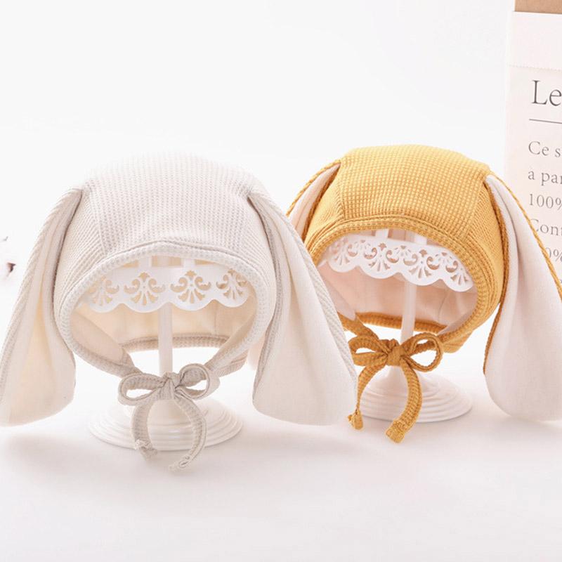 

Caps & Hats Cute Long Ear Hat Spring Winter Baby Bonnet Infant Toddler Warm Earflap Kids Cap For Boys Girls Born HatsCaps CapsCaps, Yellow style 1