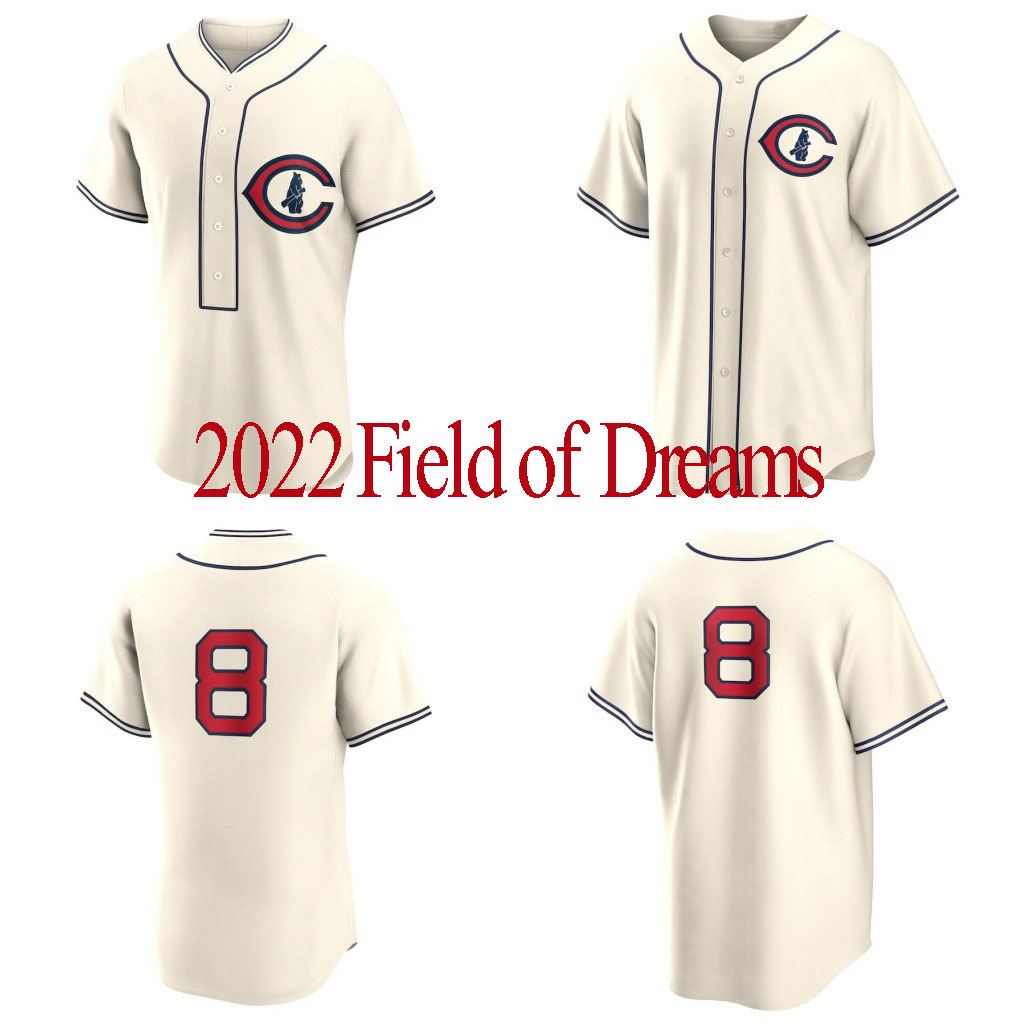 

Nico Hoerner 2022 Field Of Dreams Cubs Jersey Patrick Wisdom Willson Contreras Ian Happ Frank Schwindel Rafael Ortega Christopher Morel Wisdoml Flex & Cool base, White cool base
