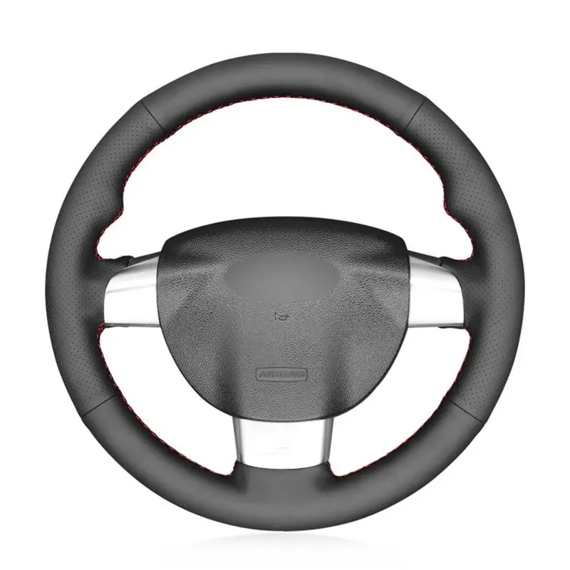 

DIY Hand Sewing Black Leather Car Steering Wheel Handle Cover For Focus ST 2005-2012 Focus RS 2009-2011 Automotive interior