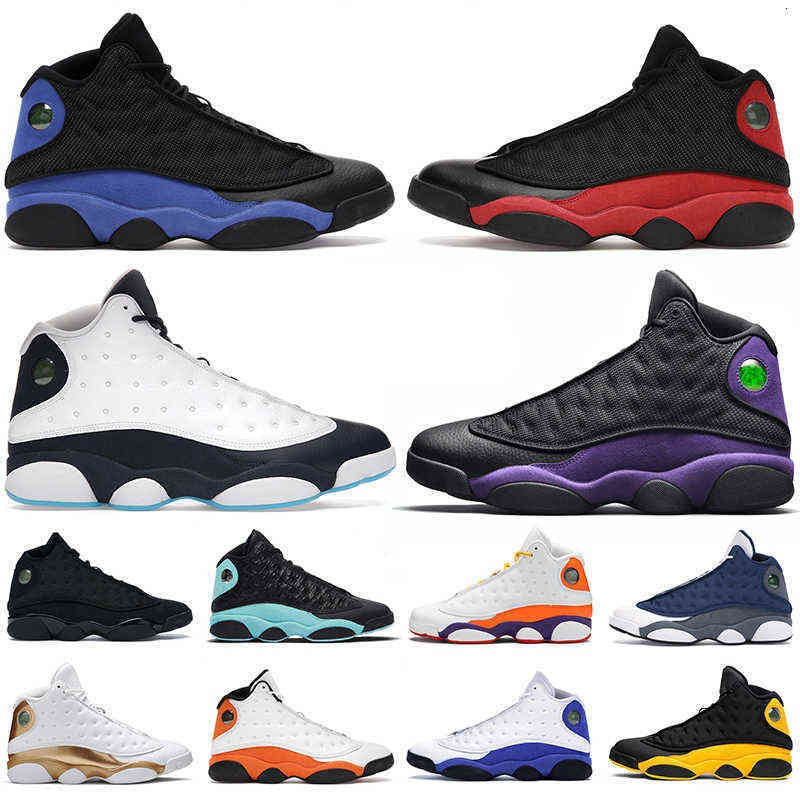 

Outdoor shoes men women jumpman 13s 13 Obsidian Powder Blue Black Hyper Royal Red Flint Court Purple Grey Toe Defining Moment mens, #2