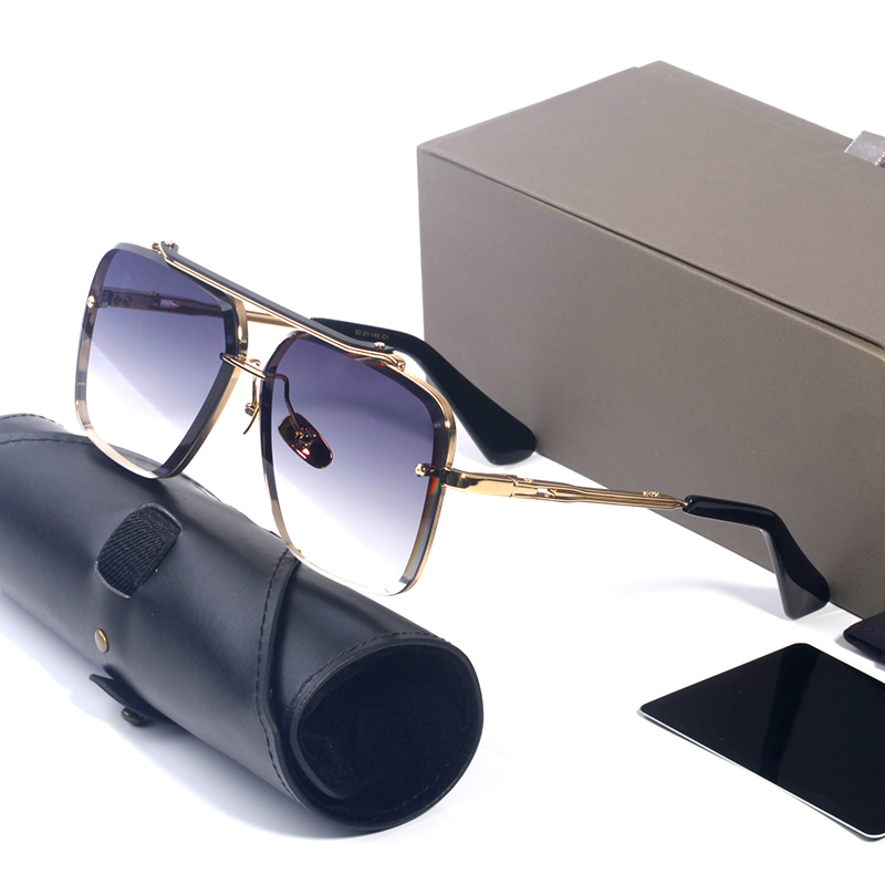 Woman Luxury Designer Sunglasses for Mens DT Mach Six Wayfarer Anti Blue Light Glasses Square Oversized Big Frame Sunglasses High Quality Lady Eyegl